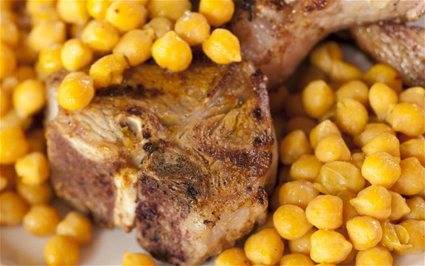 Lamb Chops And Saffron Chickpeas Recipe Lamb Chops And Saffron Chickpeas Recipe